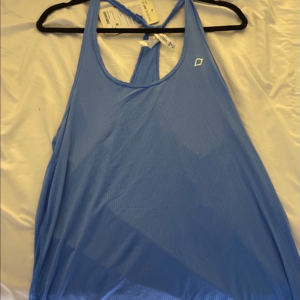 Mesh Blue Lorna Jane Tank
